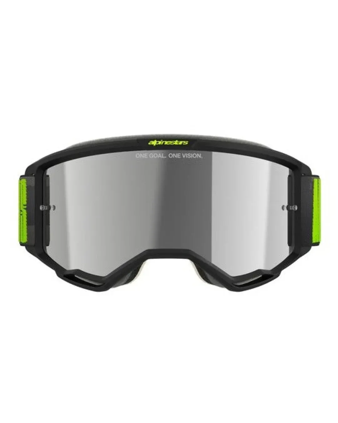 Мотокрос очила ALPINESTARS VISION 5 HOLLOW CHARCOAL YLLW FL Mirror SILVER