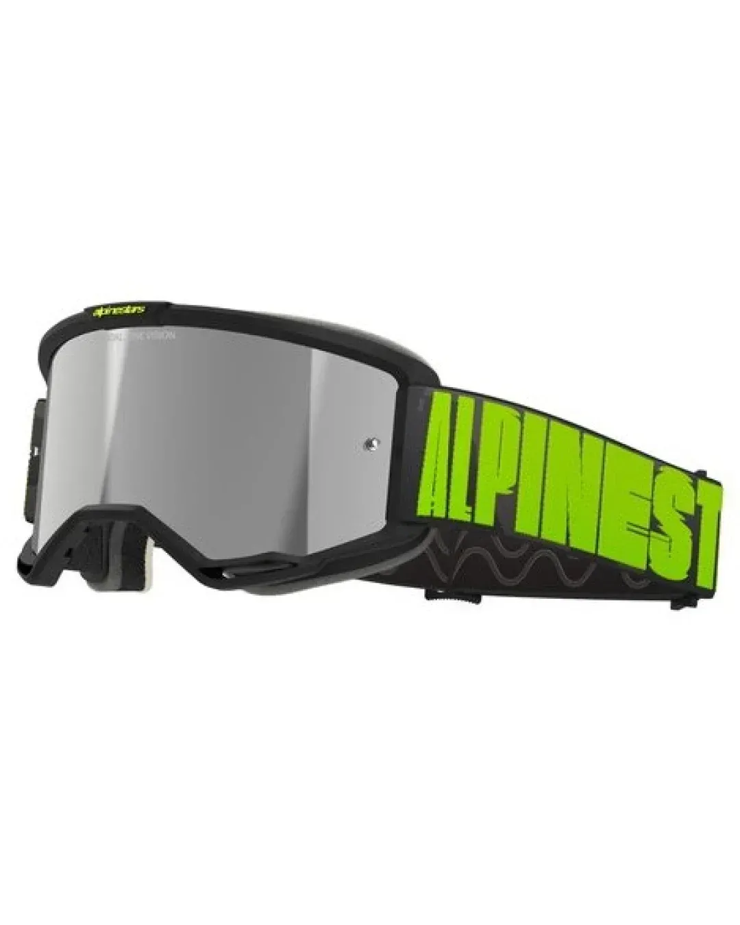 Мотокрос очила ALPINESTARS VISION 5 HOLLOW CHARCOAL YLLW FL Mirror SILVER