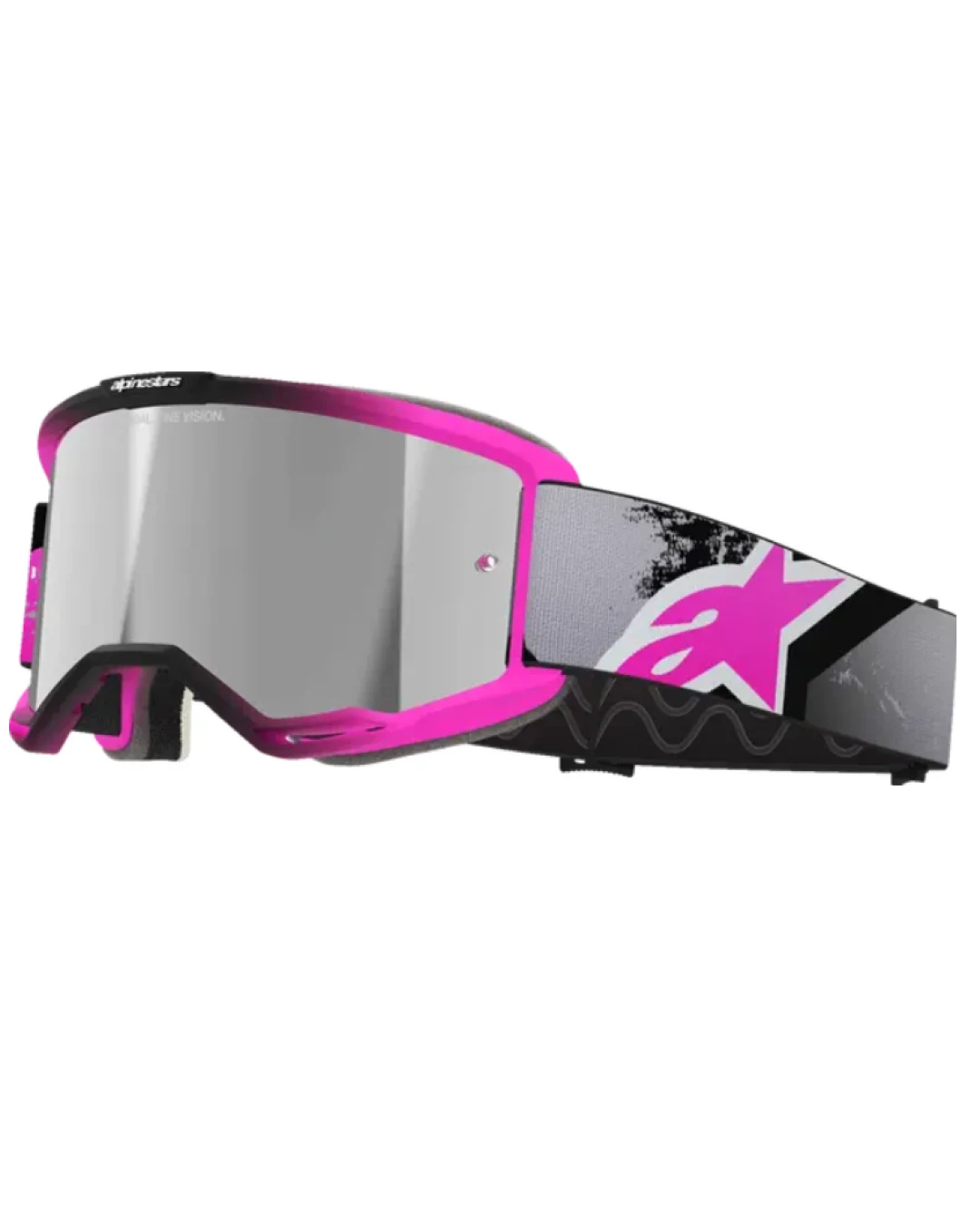 Мотокрос очила ALPINESTARS VISION 5 LAHND IRON/PINK MIRROR-SIL