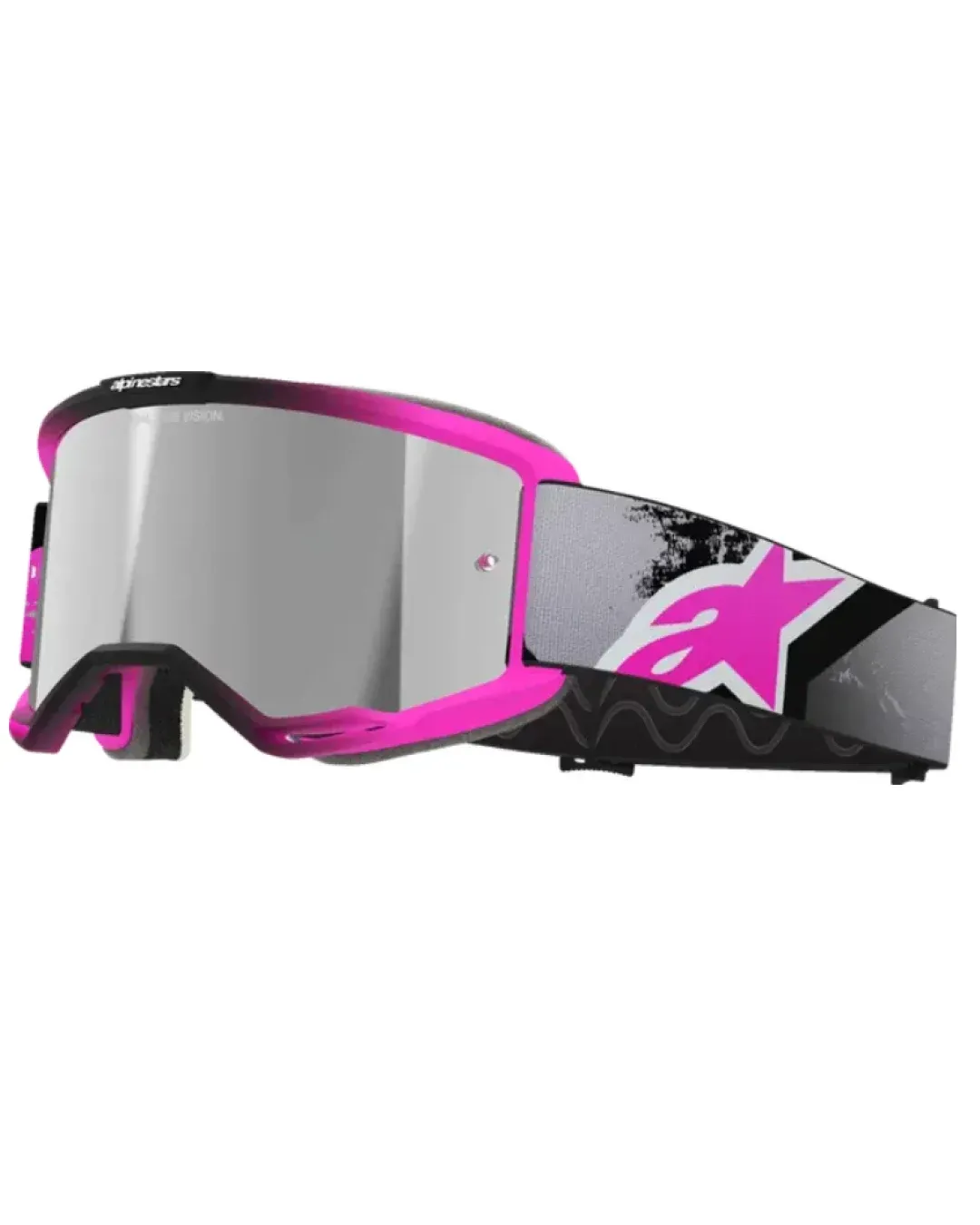 Мотокрос очила ALPINESTARS VISION 5 LAHND IRON/PINK MIRROR-SIL