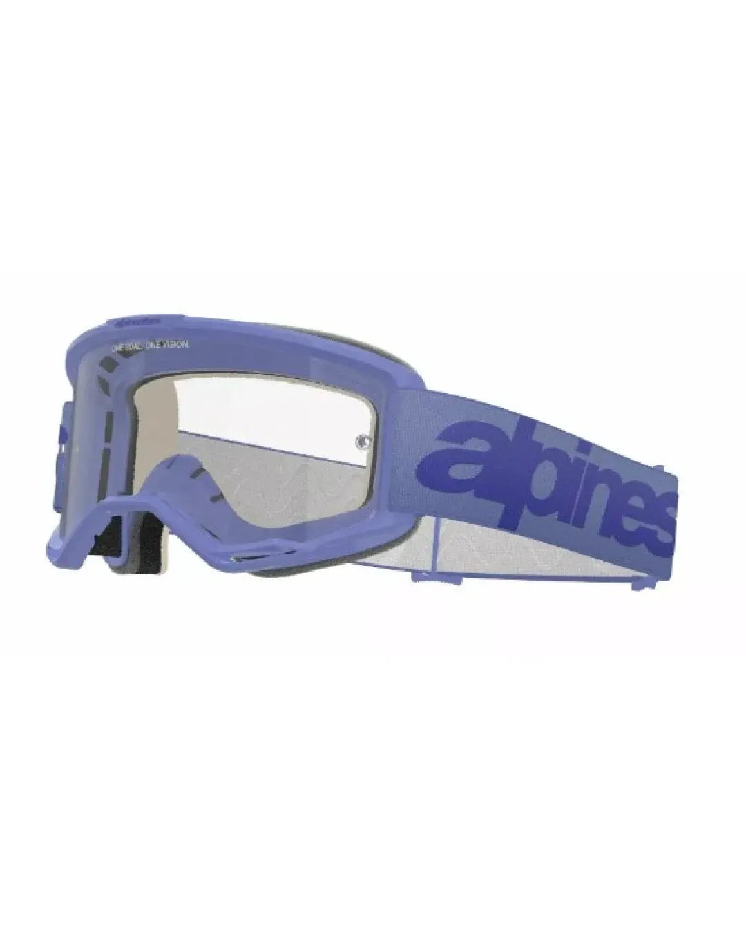 Мотокрос очила ALPINESTARS VISION 5 WORDMARK PURPLE CLEAR