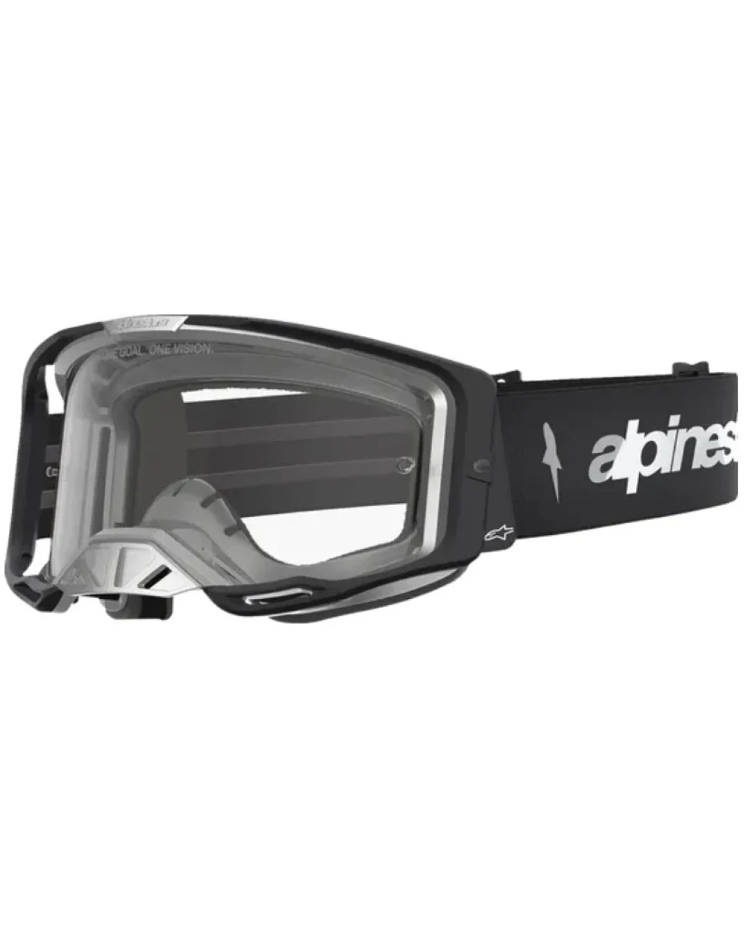 Мотокрос очила ALPINESTARS VISION 8 AMBER BLK/SIL/CLR