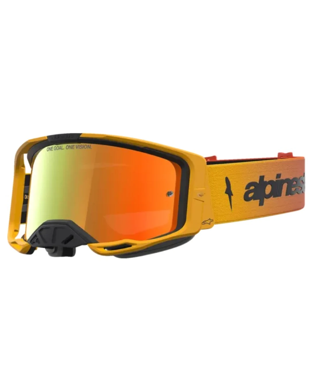 Мотокрос очила ALPINESTARS VISION 8 AMBER FIRE RED BLK MIRROR-RED
