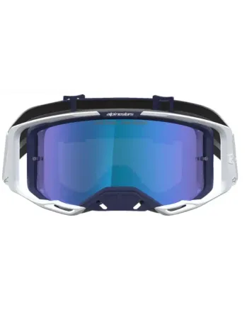 Мотокрос очила ALPINESTARS VISION 8 AMBER NVY/WHT/MIRR-BLUE