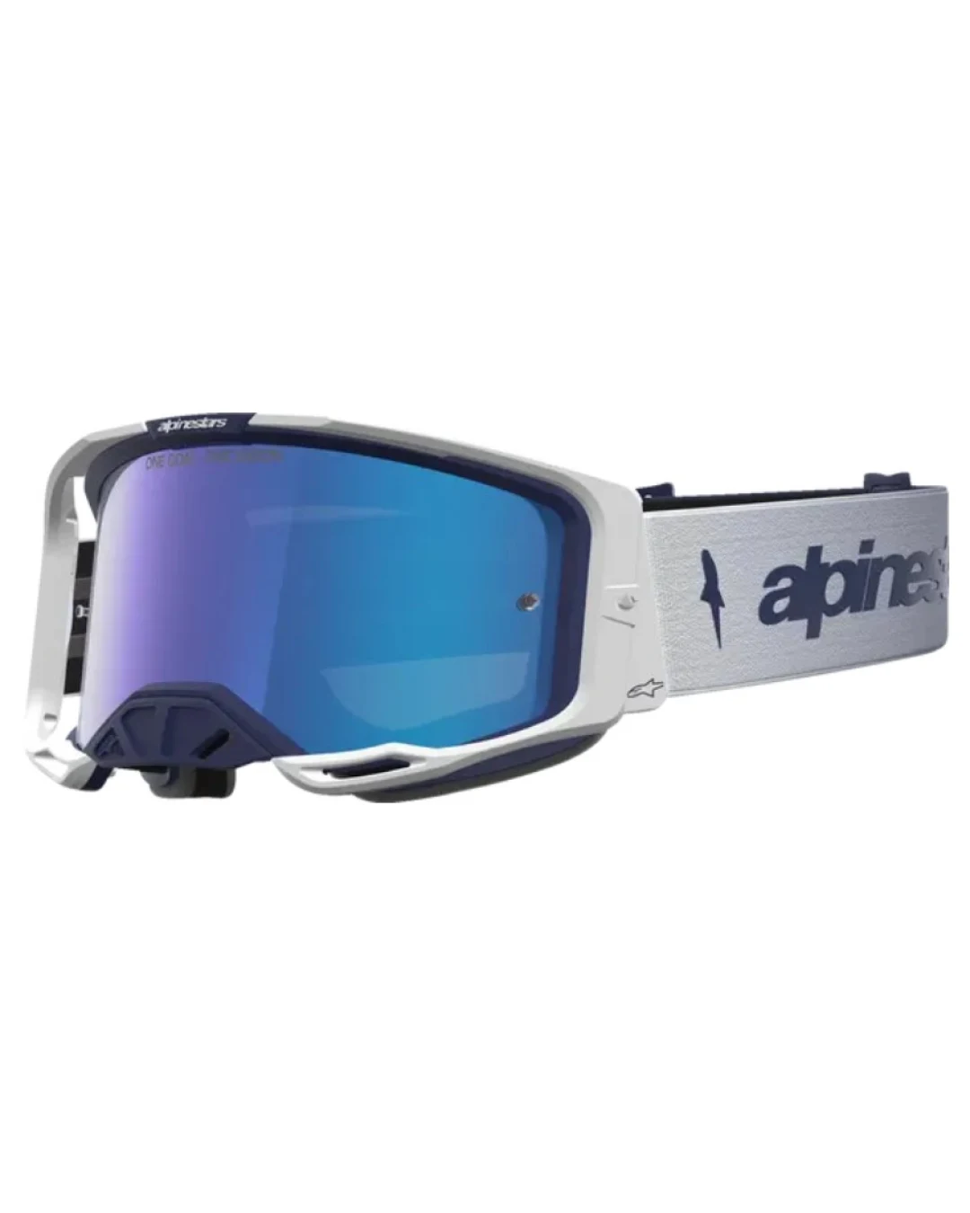 Мотокрос очила ALPINESTARS VISION 8 AMBER NVY/WHT/MIRR-BLUE