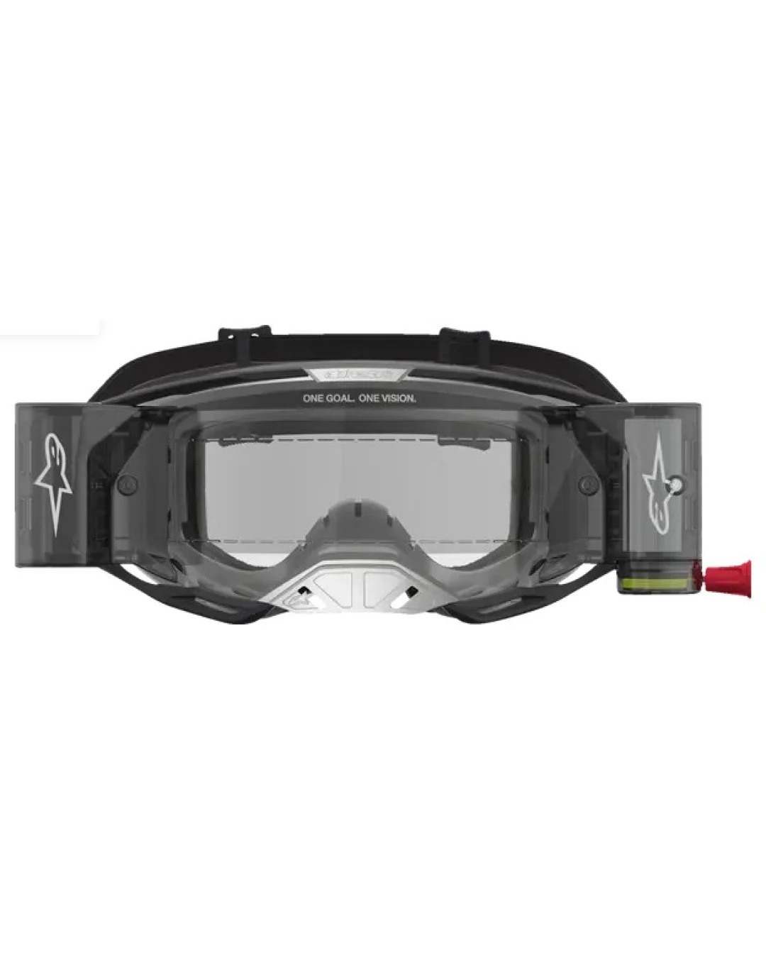 Мотокрос очила ALPINESTARS VISION 8 AMBER ROLL-OFF BK/SLVR