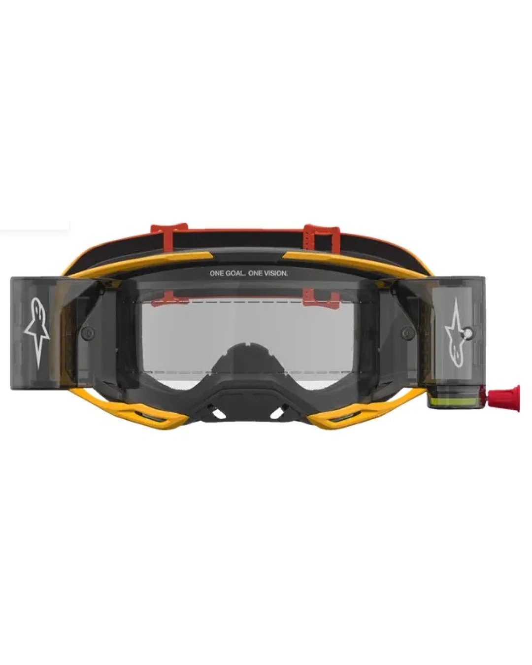 Мотокрос очила ALPINESTARS VISION 8 AMBER ROLL-OFF YLW/RD/BK
