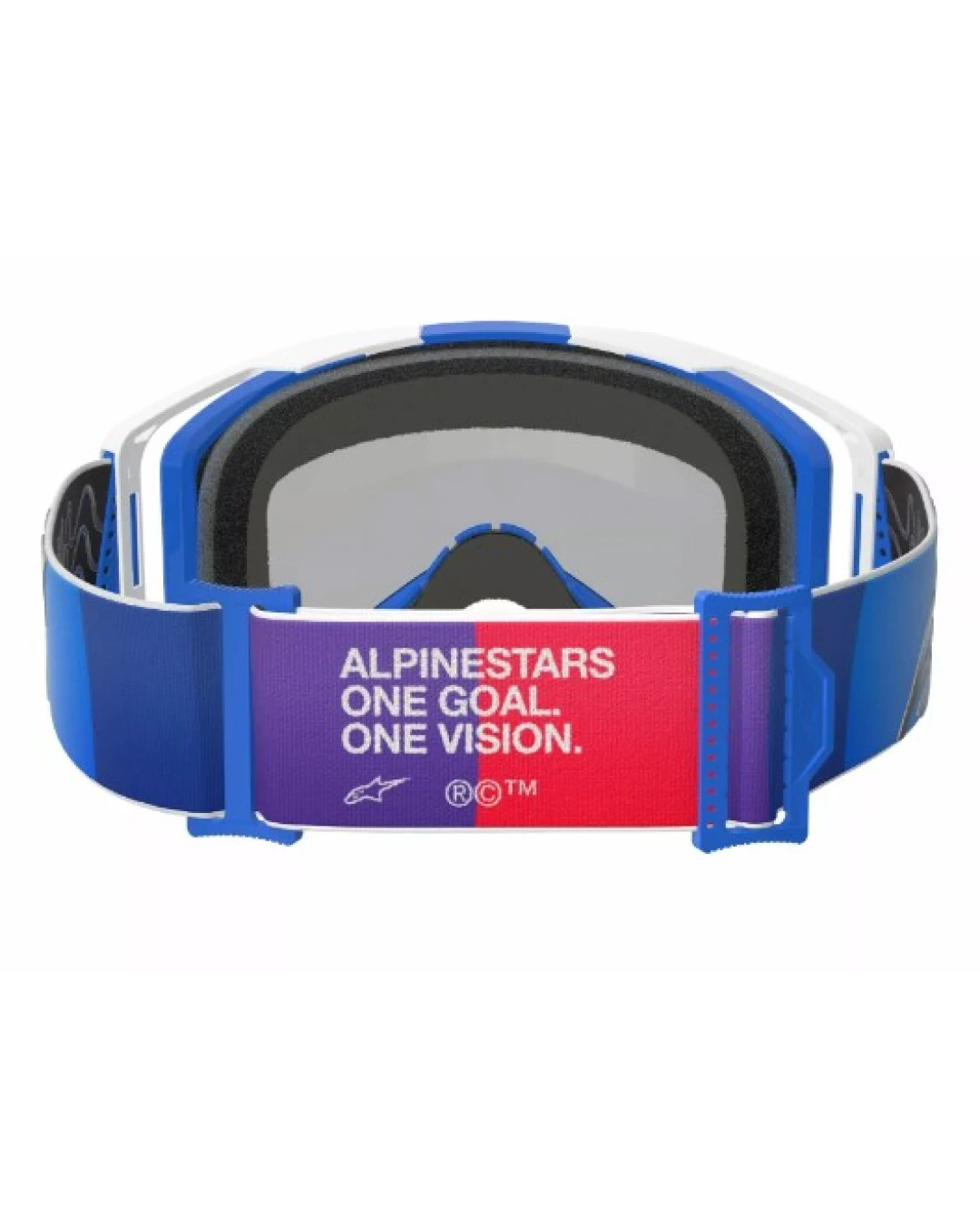 Мотокрос очила ALPINESTARS VISION 8 CORP BL/WT MIRROR-BLUE