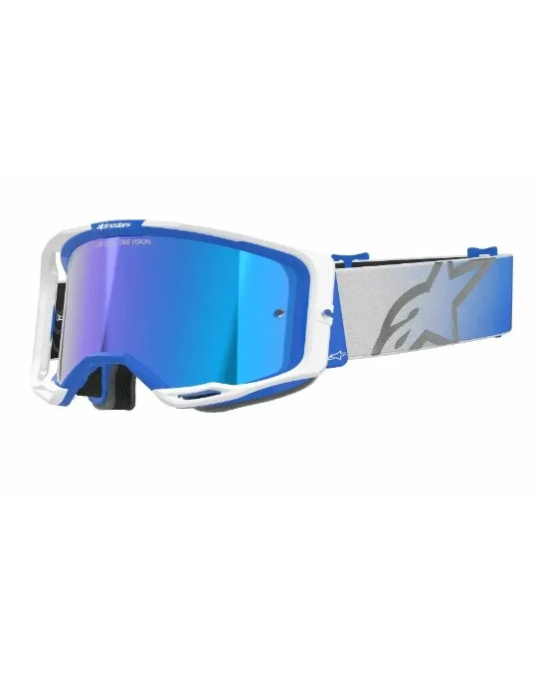 Мотокрос очила ALPINESTARS VISION 8 CORP BL/WT MIRROR-BLUE