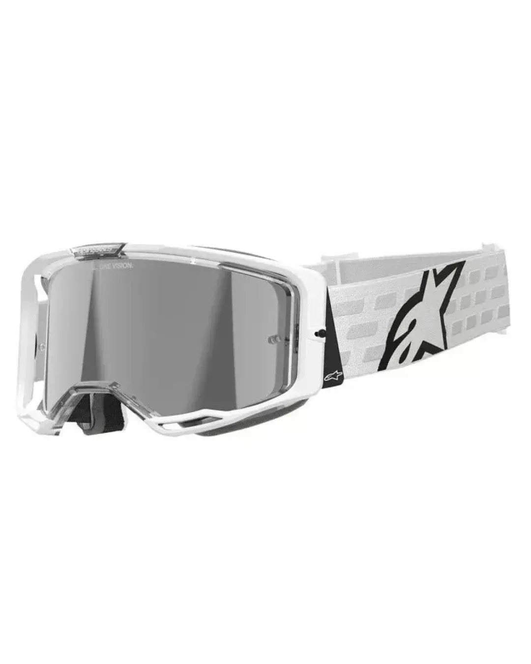 Мотокрос очила ALPINESTARS VISION 8 CORP WHT MIRROR-SILVER