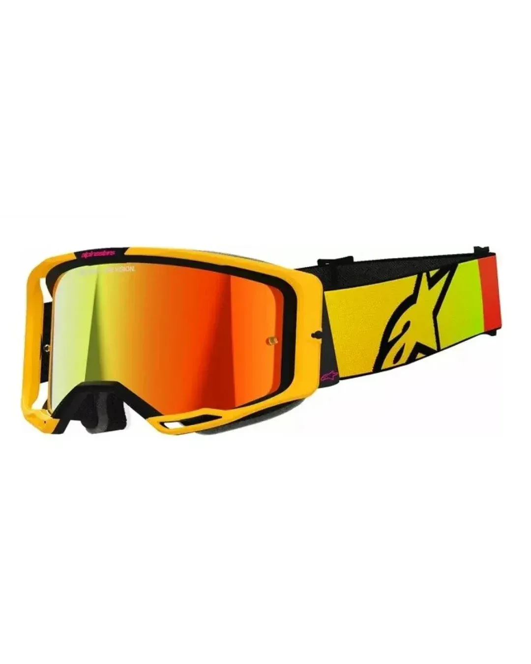 Мотокрос очила ALPINESTARS VISION 8 CORP YLW/PINK MIRROR-RED