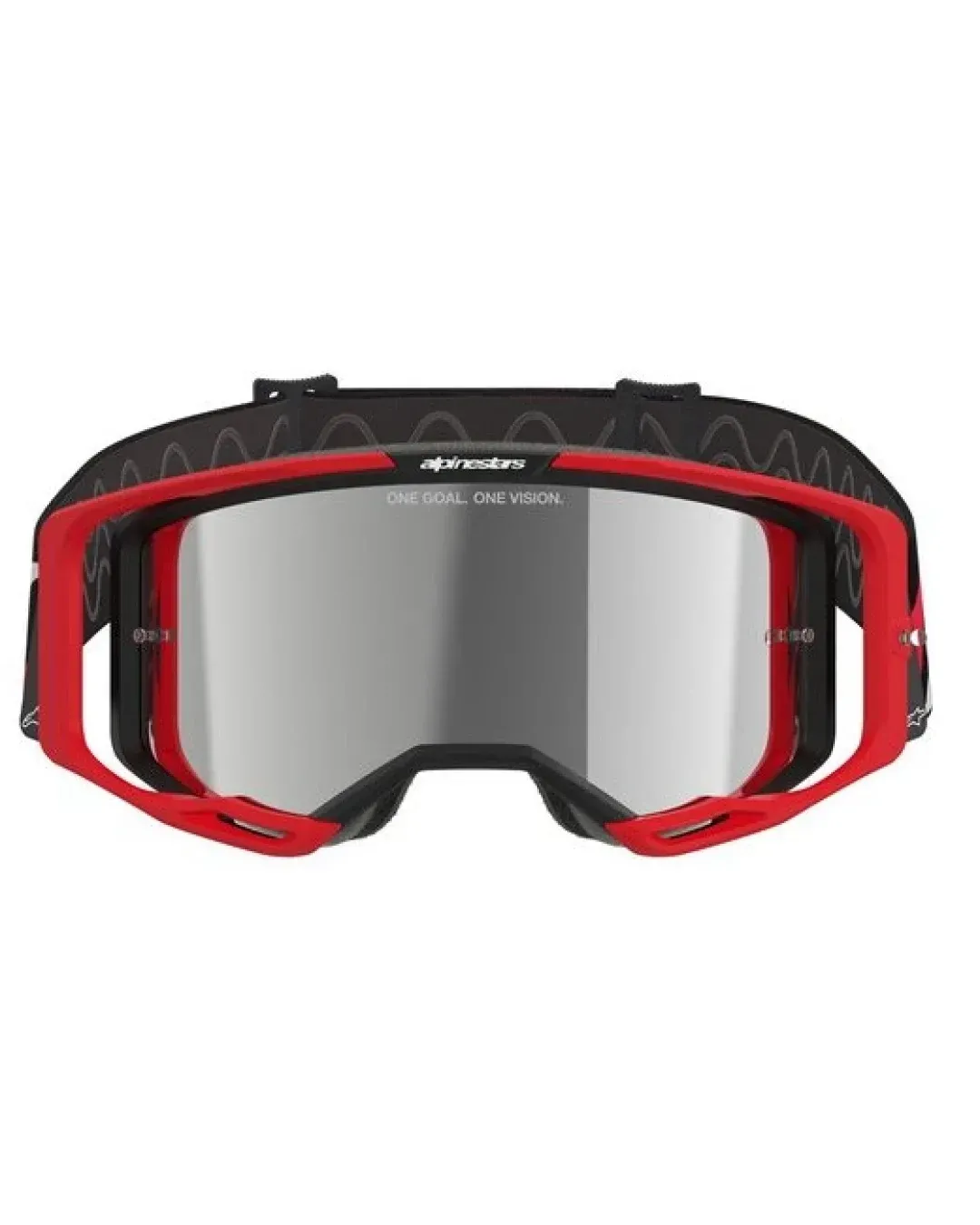Мотокрос очила ALPINESTARS VISION 8 LUAR Red/ Black/ Mirror SILVER