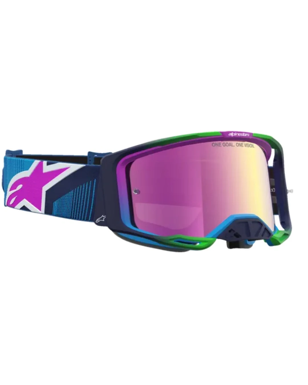 Мотокрос очила ALPINESTARS VISION 8 MAVEN BLITHE BLUE PUR MIRROR-PINK