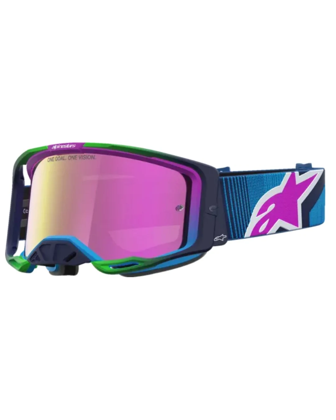Мотокрос очила ALPINESTARS VISION 8 MAVEN BLITHE BLUE PUR MIRROR-PINK