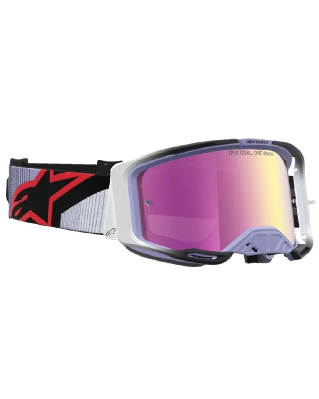 Мотокрос очила ALPINESTARS VISION 8 MAVEN LAV BLACK MIRROR-PINK