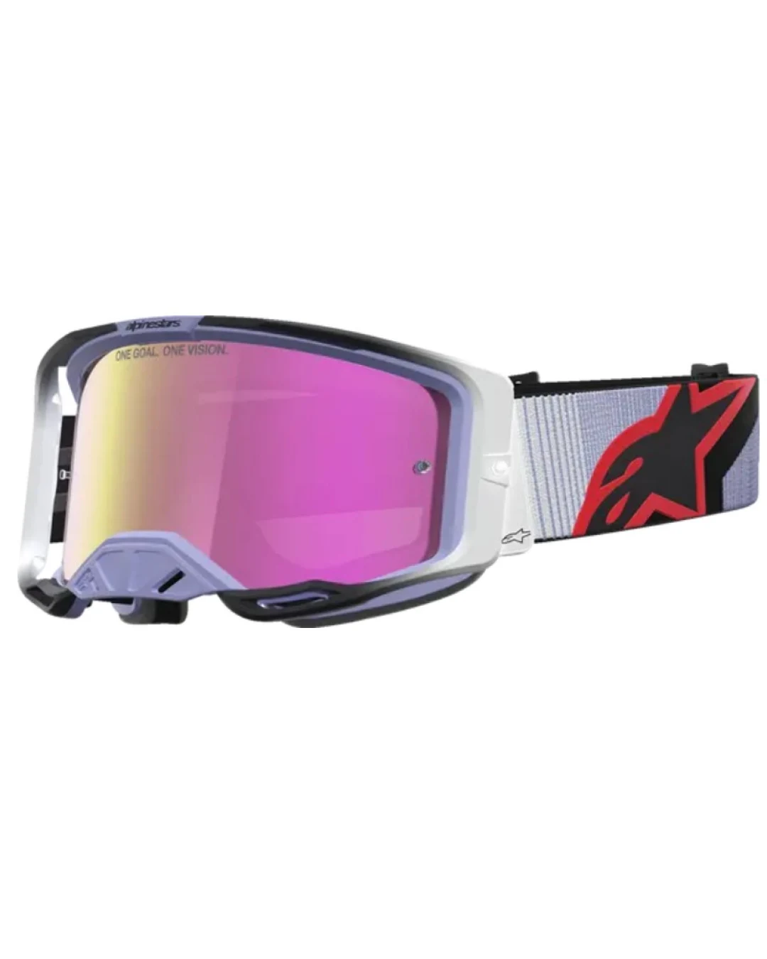 Мотокрос очила ALPINESTARS VISION 8 MAVEN LAV BLACK MIRROR-PINK