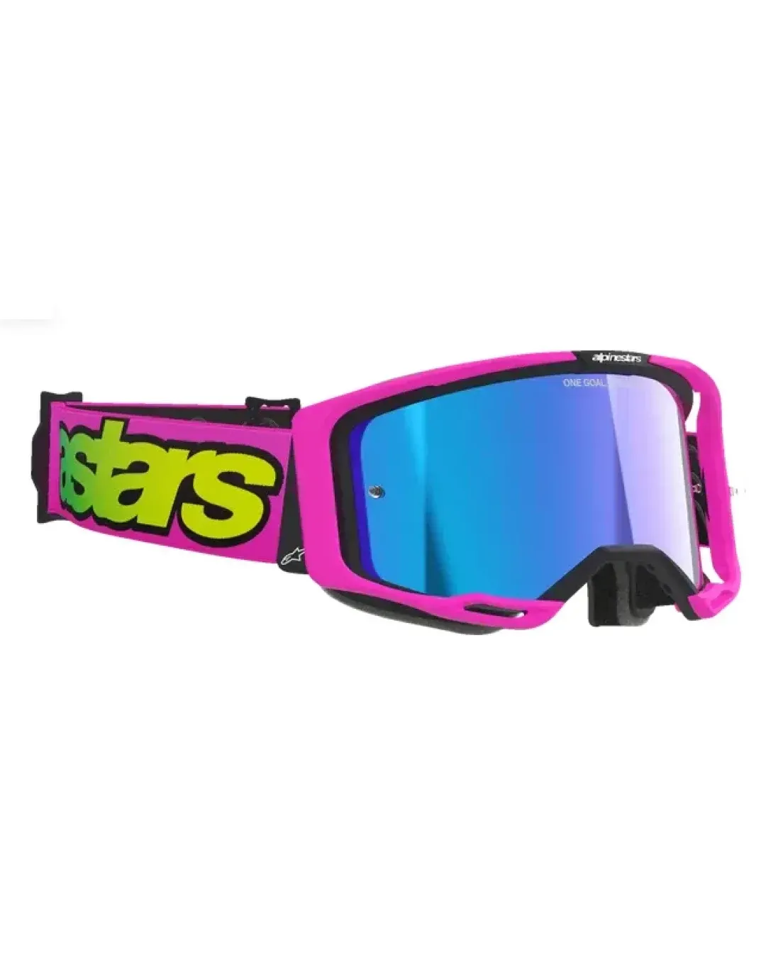 Мотокрос очила ALPINESTARS VISION 8 VISTA PINK/YELLOW MIRROR-BLUE
