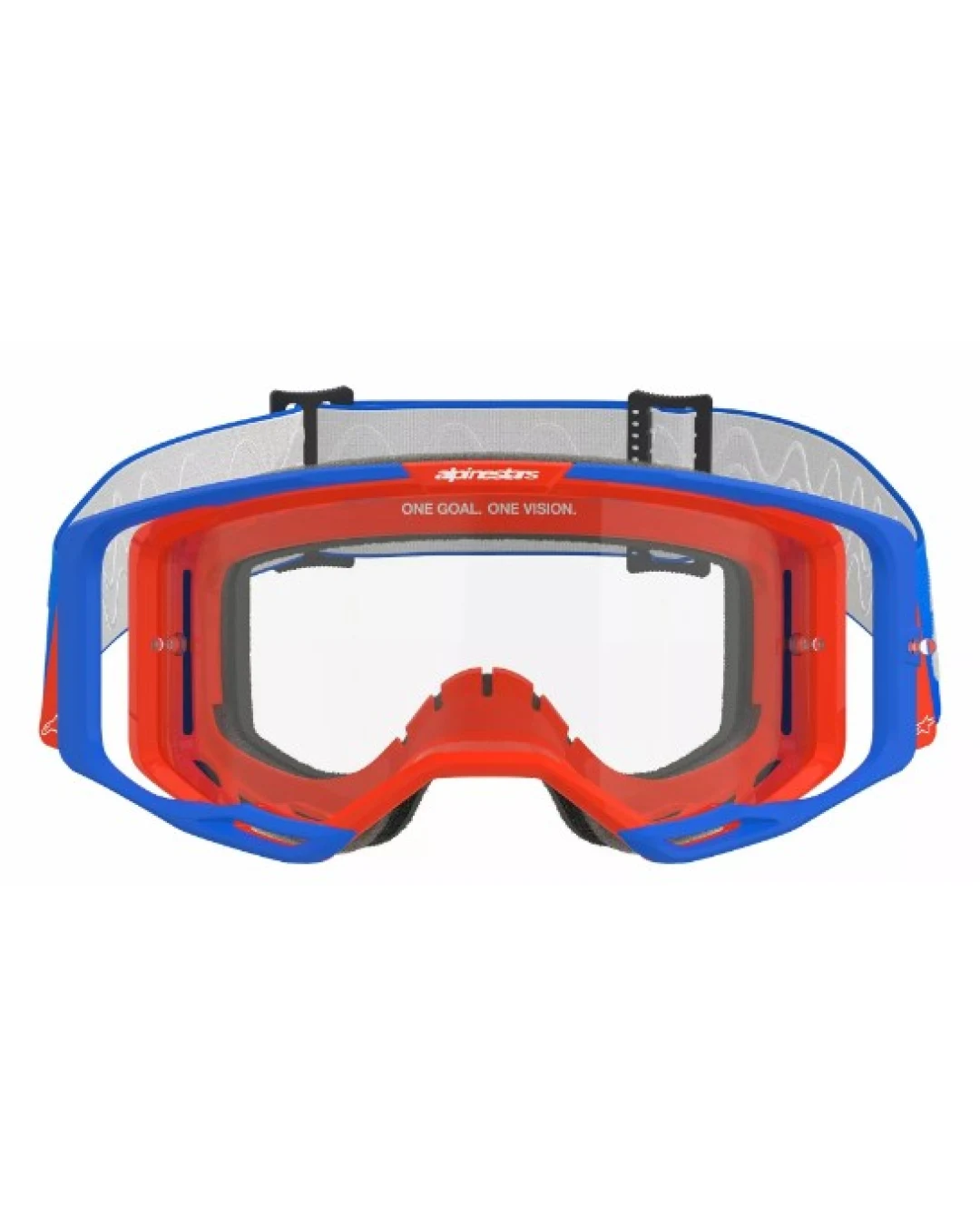 Мотокрос очила ALPINESTARS VISION 8 WORDMARK BLUE/OR CLEAR