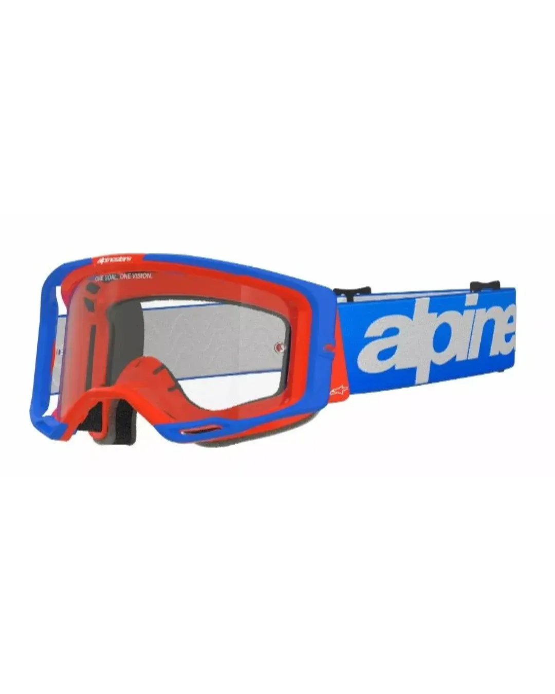 Мотокрос очила ALPINESTARS VISION 8 WORDMARK BLUE/OR CLEAR