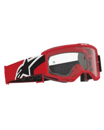 Мотокрос очила ALPINESTARS VISION OTG RED/BLK/WH Clear
