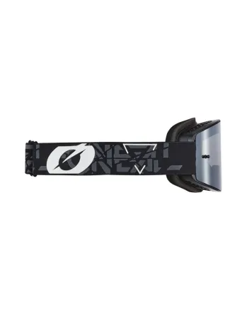 Мотокрос очила B-20 STRAIN V.22 BLACK/WHITE-SILVER MIRROR