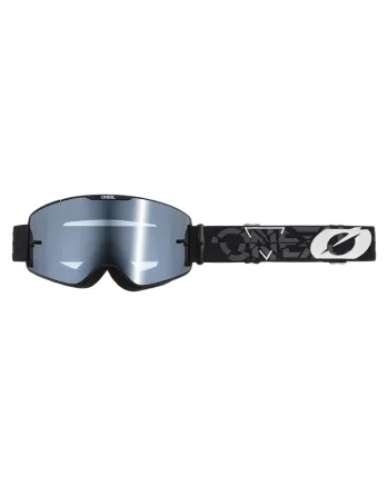 Мотокрос очила B-20 STRAIN V.22 BLACK/WHITE-SILVER MIRROR