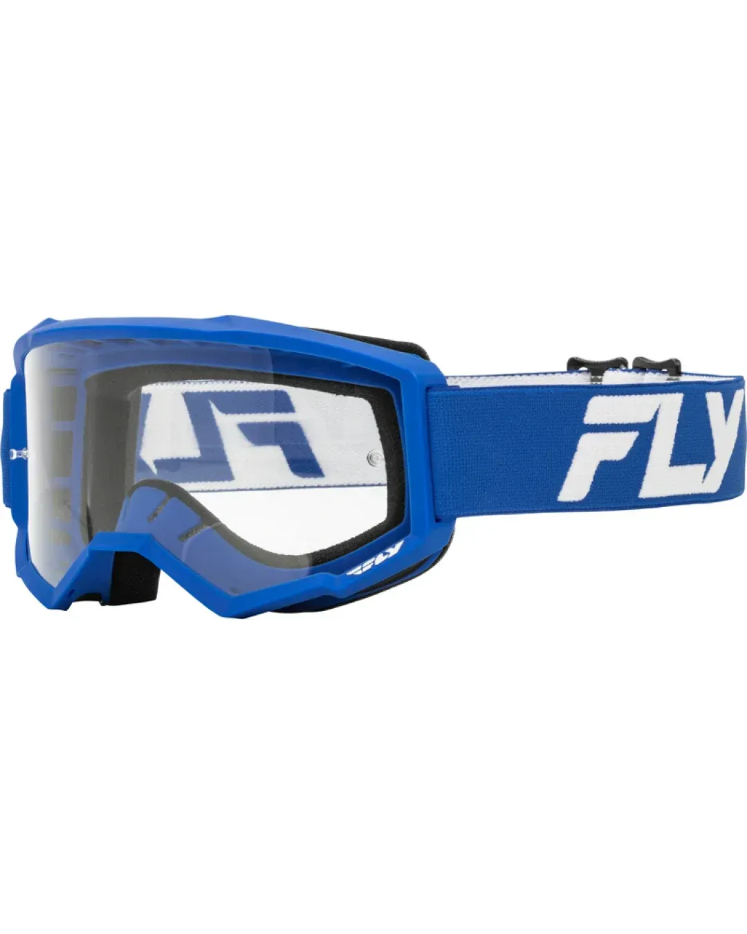 Мотокрос очила FLY RACING Focus 24 Blue/White - Clear Lens