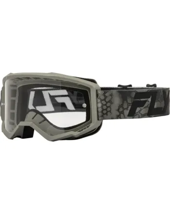 Мотокрос очила FLY RACING Focus 24 Special Edition Kryptek Moss Grey/Black - Clear Lens