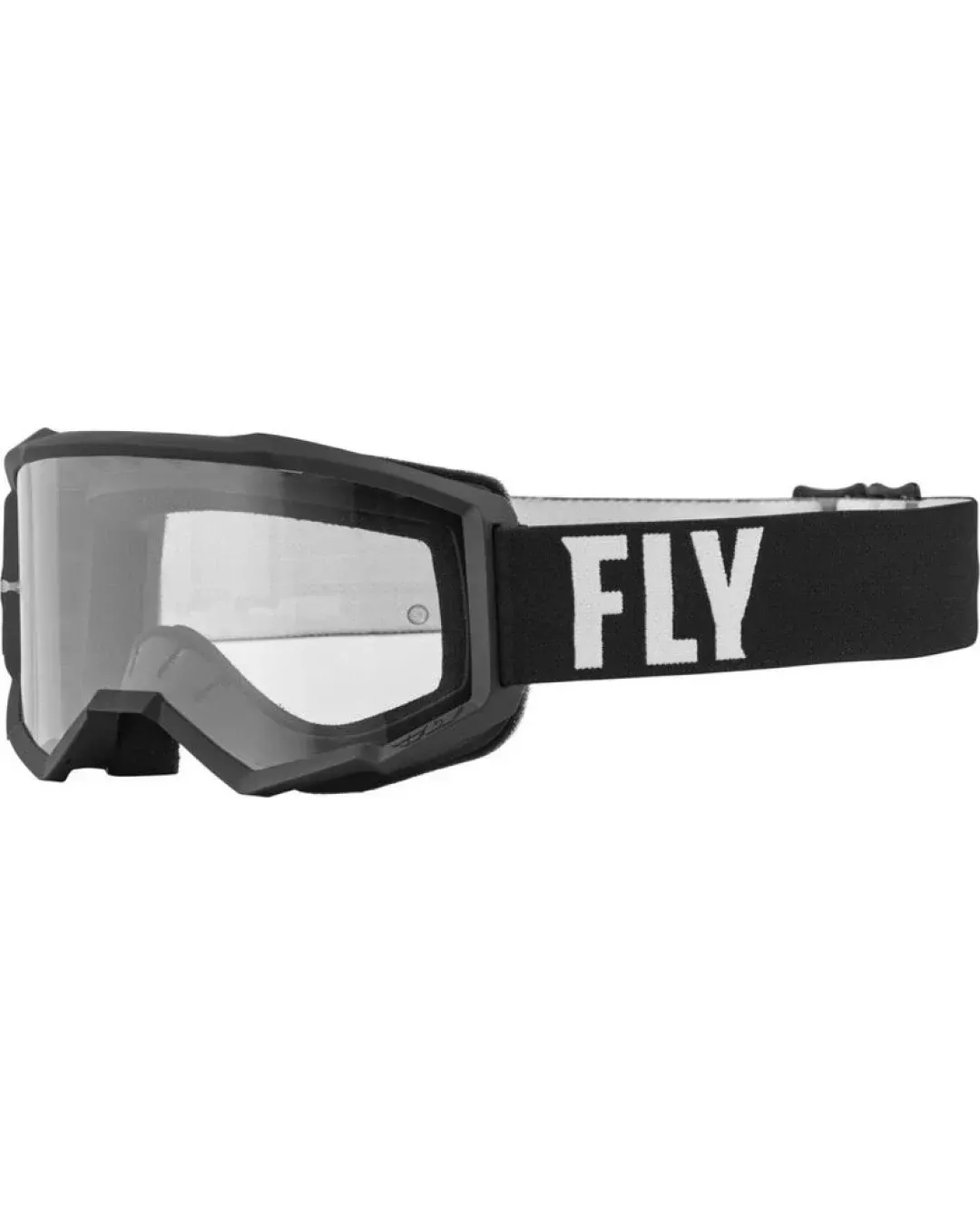 Мотокрос очила FLY RACING Focus Black/White - Clear Lens