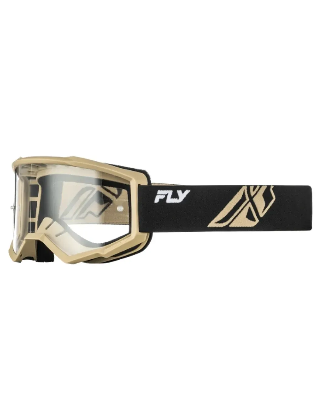 Мотокрос очила FLY RACING Focus Goggle Black/Khaki - Clear Lens