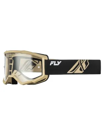 Мотокрос очила FLY RACING Focus Goggle Black/Khaki - Clear Lens