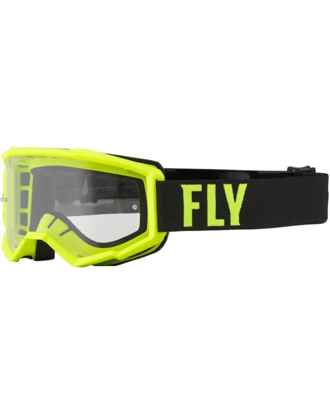 Мотокрос очила FLY RACING Focus Hi-Vis/Black - Clear Lens