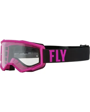 Мотокрос очила FLY RACING Focus Pink/Black - Clear Lens