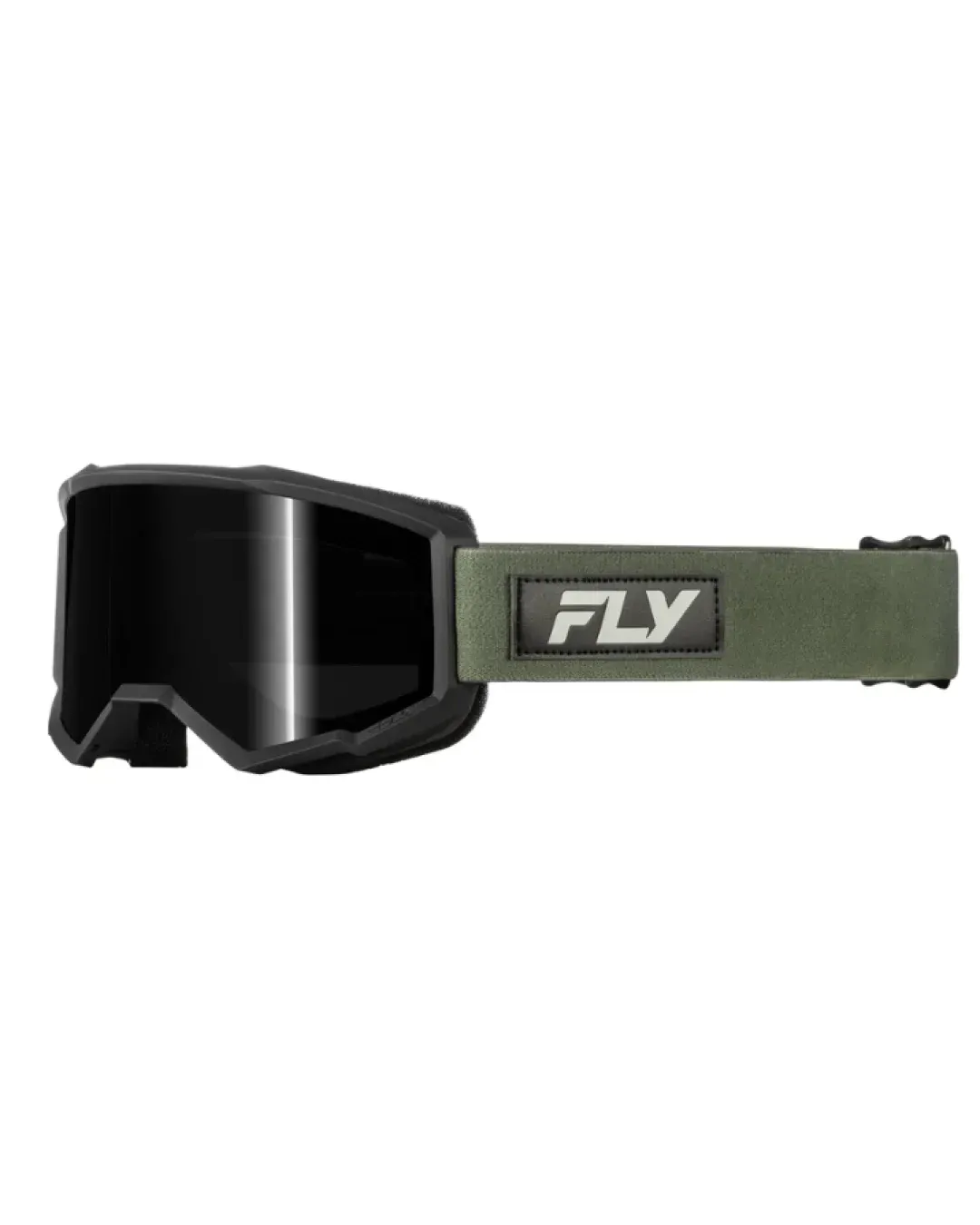Мотокрос очила FLY RACING Focus Sand Goggle Green/Black - Dark Smoke Lens