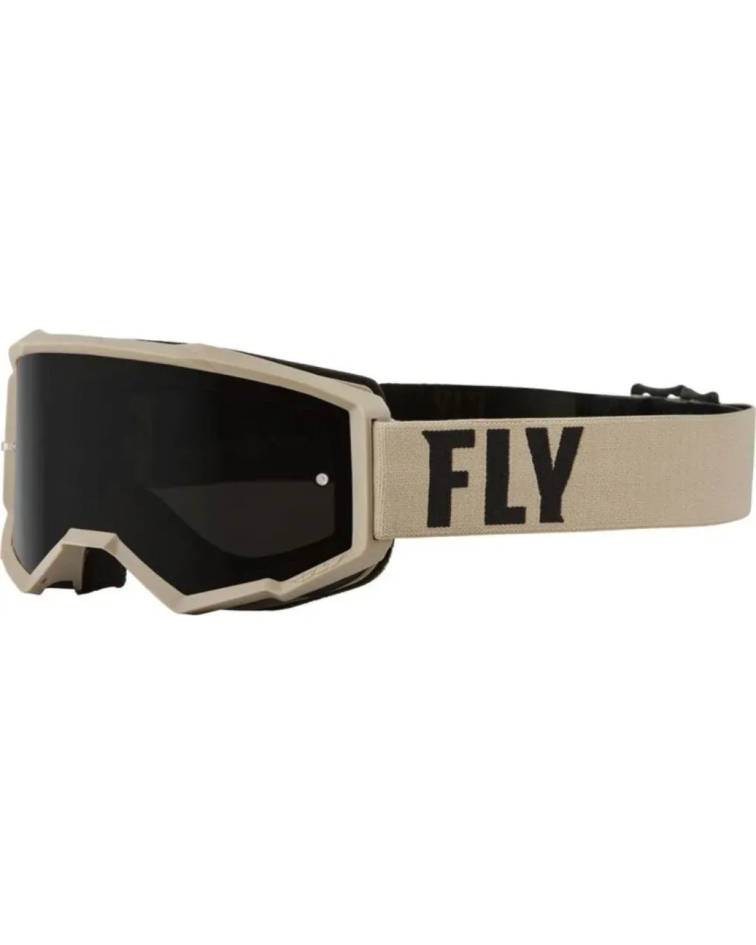 Мотокрос очила FLY RACING Focus Sand Khaki/Brown - Dark Smoke Lens