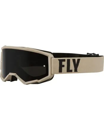 Мотокрос очила FLY RACING Focus Sand Khaki/Brown - Dark Smoke Lens