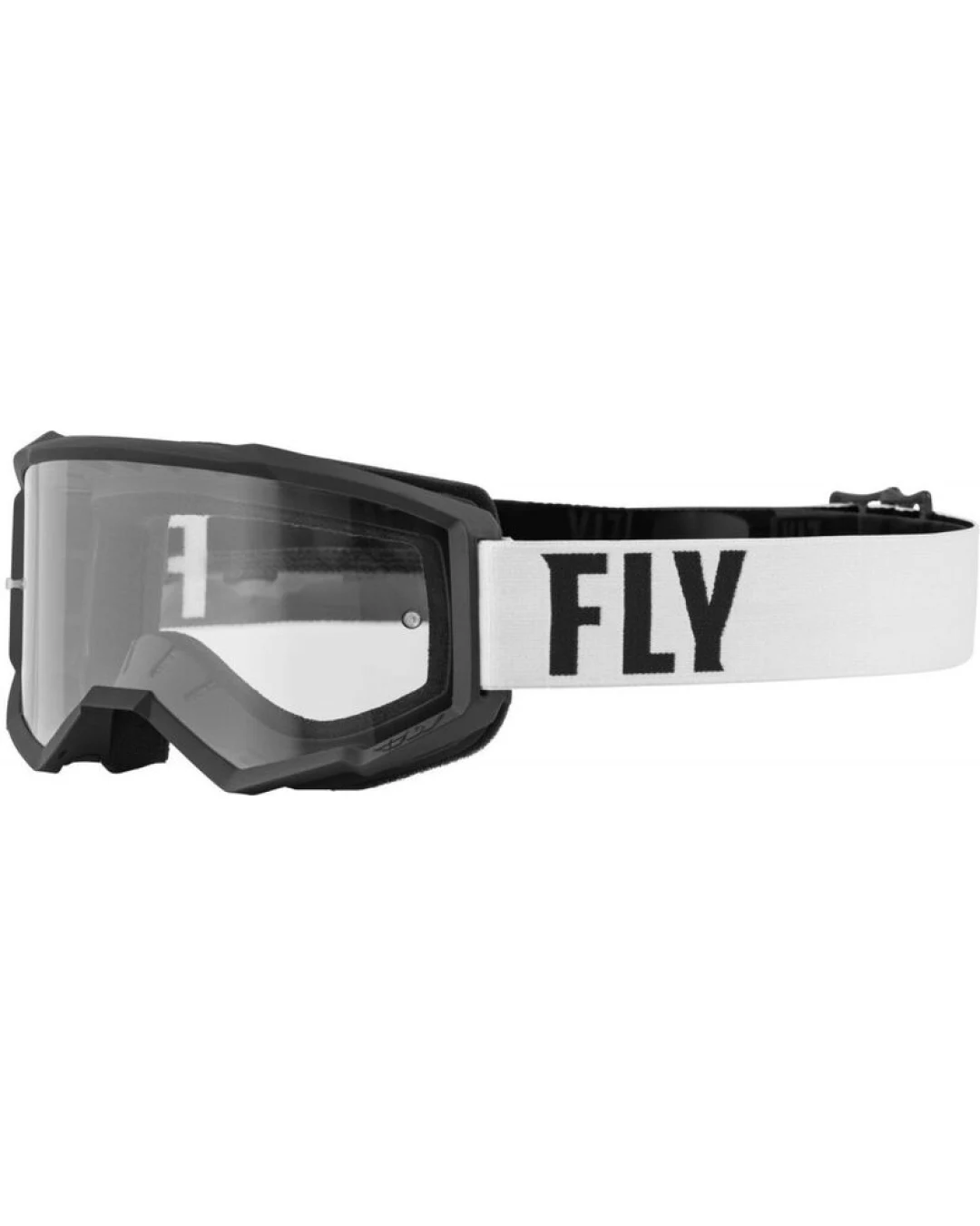 Мотокрос очила FLY RACING Focus White/Black - Clear Lens