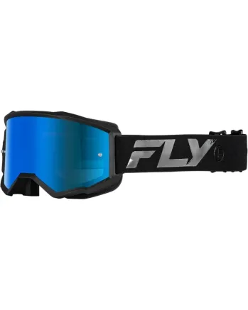 Мотокрос очила FLY RACING Zone Black/Black - Sky Blue/Smoke Lens 2025