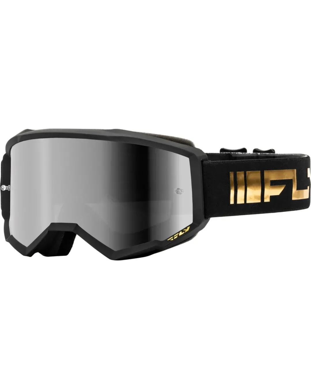Мотокрос очила FLY RACING Zone Black/Gold - Silver/Smoke Lens
