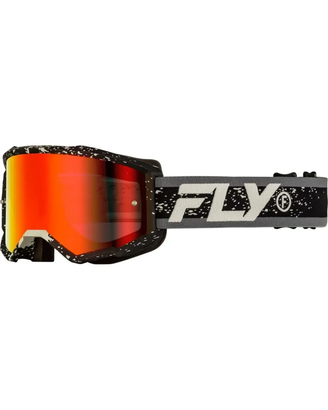 Мотокрос очила FLY RACING Zone Black/Grey - Red Mirror/Smoke Lens 2025