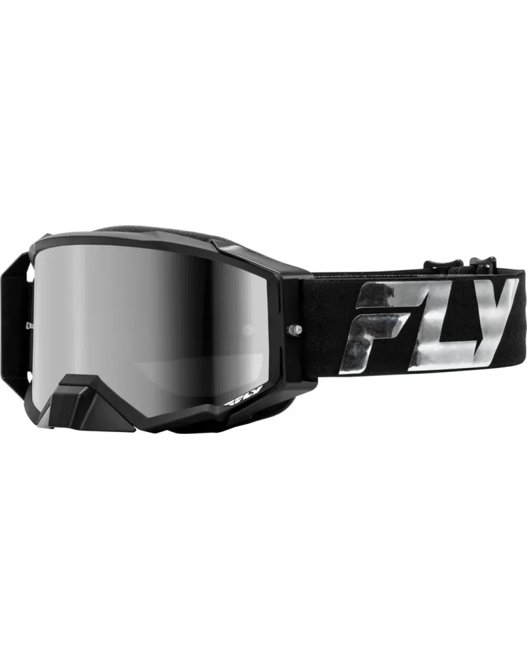 Мотокрос очила FLY RACING Zone Elite Black/Silver - Silver/Smoke Lens