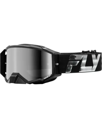 Мотокрос очила FLY RACING Zone Elite Black/Silver - Silver/Smoke Lens