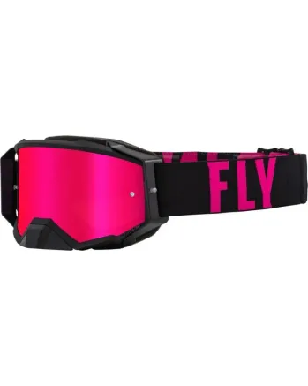 Мотокрос очила FLY RACING Zone Pro Black/Pink - Pink Mirror/Smoke Lens