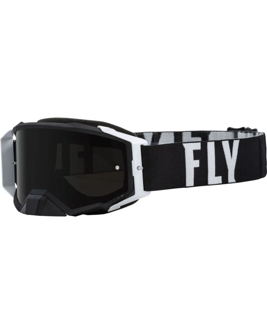 Мотокрос очила FLY RACING Zone Pro Black/White W/Dark Smoke Lens W/Post