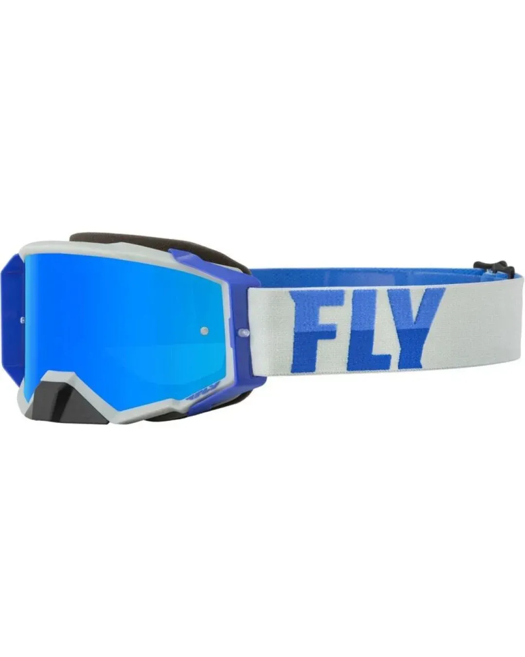 Мотокрос очила FLY RACING Zone Pro Grey/Blue - Sky Blue Mirror/Smoke Lens