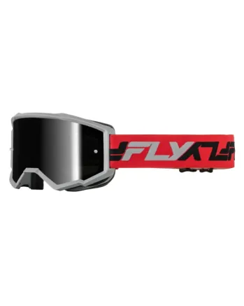 Мотокрос очила FLY RACING Zone Red/Grey/Black - Mirror/Smoke Lens