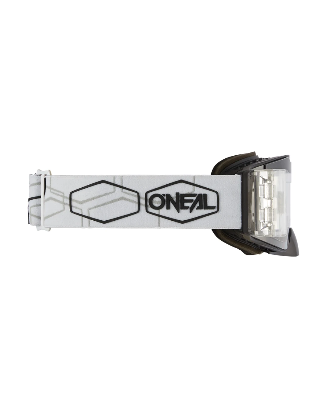 Мотокрос очила O`NEAL B-30 ROLL OFF HEXX V.22 BLACK/WHITE - CLEAR