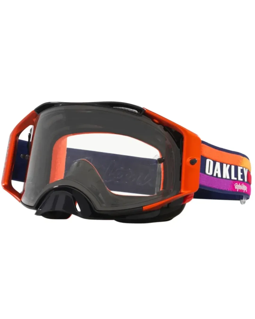 Мотокрос очила Oakley goggles Airbrake MX Troy Lee Designs Navy Sunrise Clear