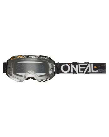 Мотокрос очила O'NEAL B-10 ATTACK BLACK/WHITE - CLEAR V.24
