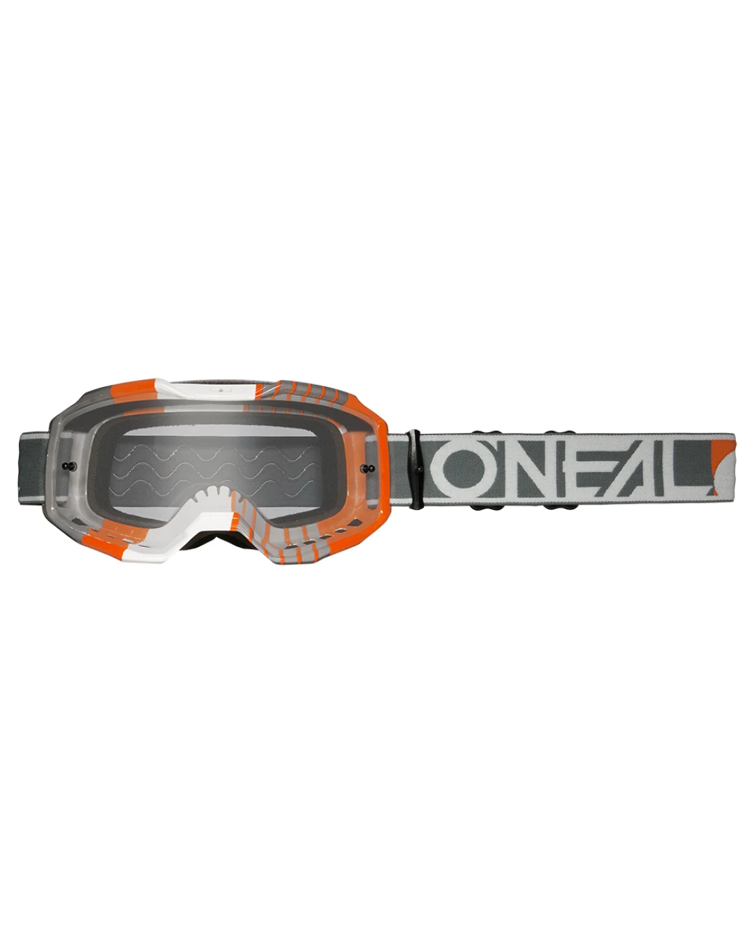 Мотокрос очила O'NEAL B-10 DUPLEX WHITE/GRAY/ORANGE - CLEAR V.24